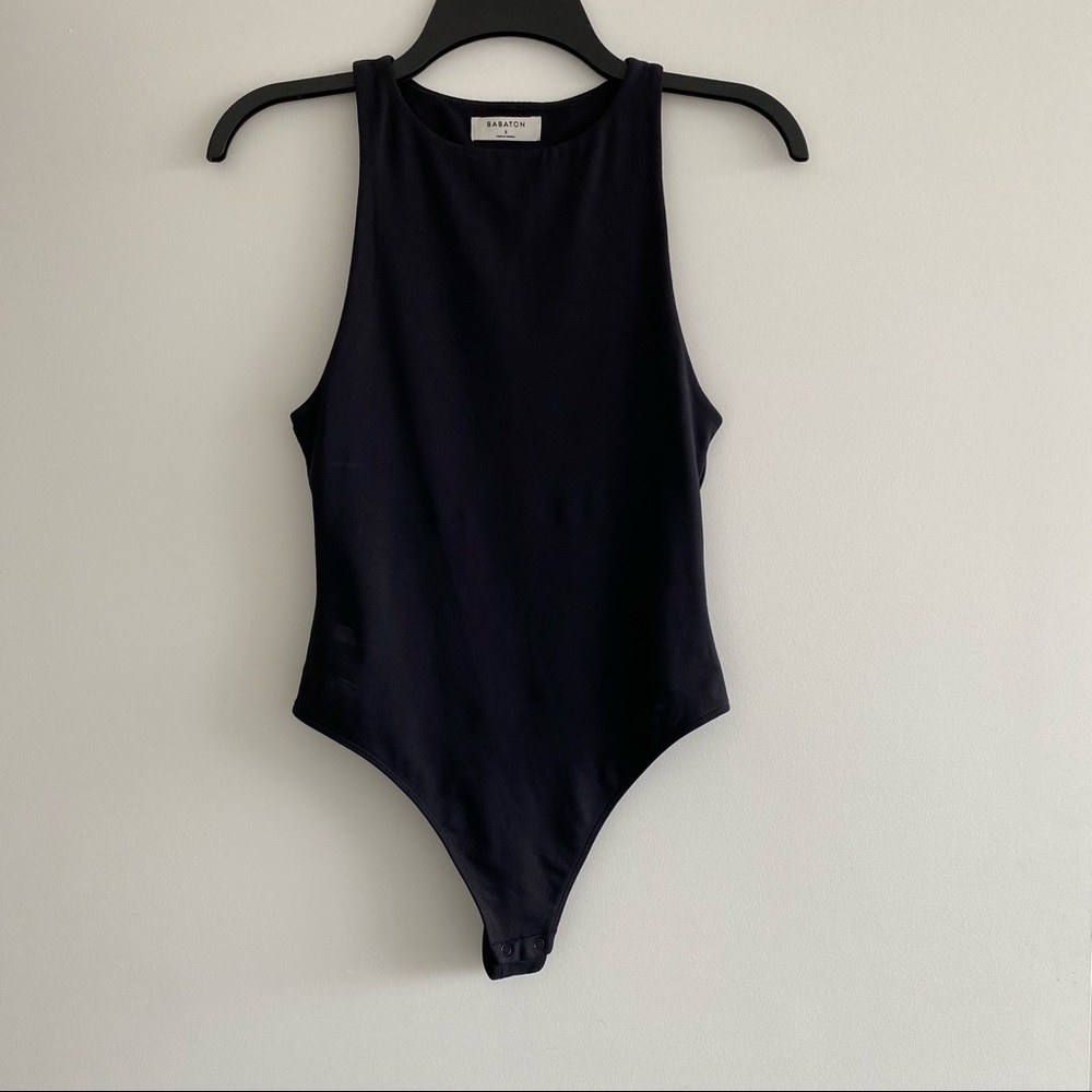Aritzia Babaton black contour bodysuit
